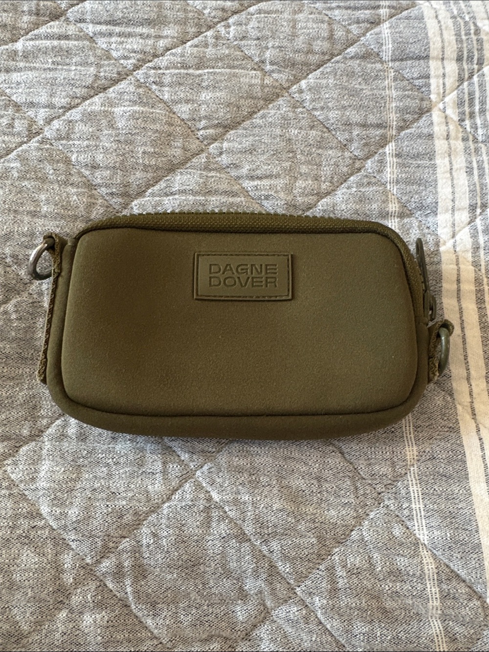 Dagne‎ Dover Olive Green Neoprene Tech Pouch